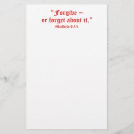 Matt 6:14 briefpapier