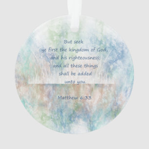 Matt 6:33 Chercher Ye Premier Dieu Bible Écriture