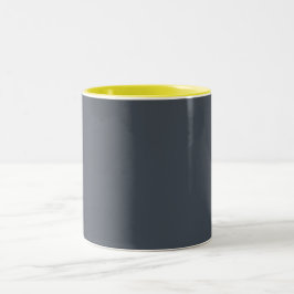matt blau | Graublau Zweifarbige Tasse