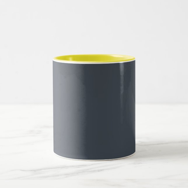 matt blau | Graublau Zweifarbige Tasse (Mittel)