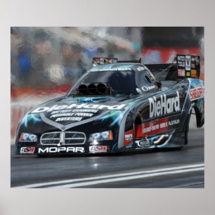 Matt Hagan die harten lustigen Auto-Druck Poster