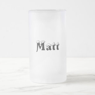 Matt-Name Art-Mattierte Tasse