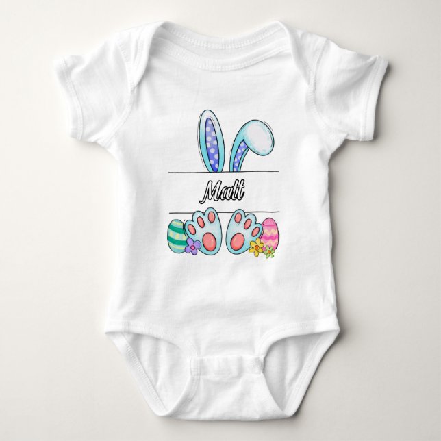 Matt Oaster Bunny Baby Strampler (Vorderseite)