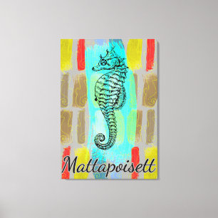 Mattapoisett Seepferd Leinwand