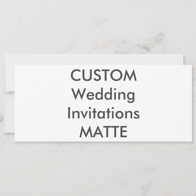 MATTE 120 livres Invitations de mariage de 9,25 po (Devant)