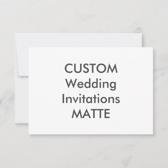 MATTE 120lb 5" x 3,5" Einladungen für Hochzeiten (Vorderseite)