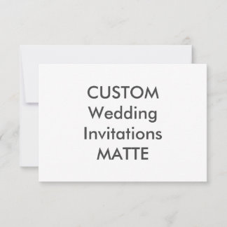 MATTE 120lb 5" x 3,5" Einladungen für Hochzeiten