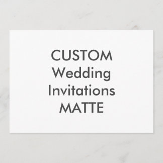 MATTE 120lb 7 Zoll x 5 Zoll Hochzeitseinladungen Einladung