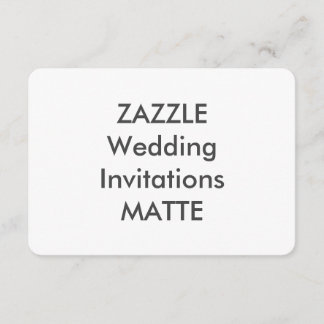 MATTE 5" x 3,5" Einladungen für Hochzeiten