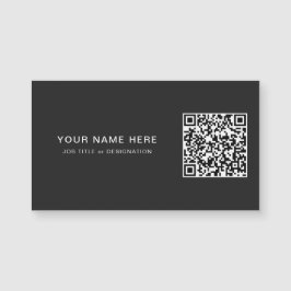 Matte Black Magnet Card mit benutzerdefinierten QR
