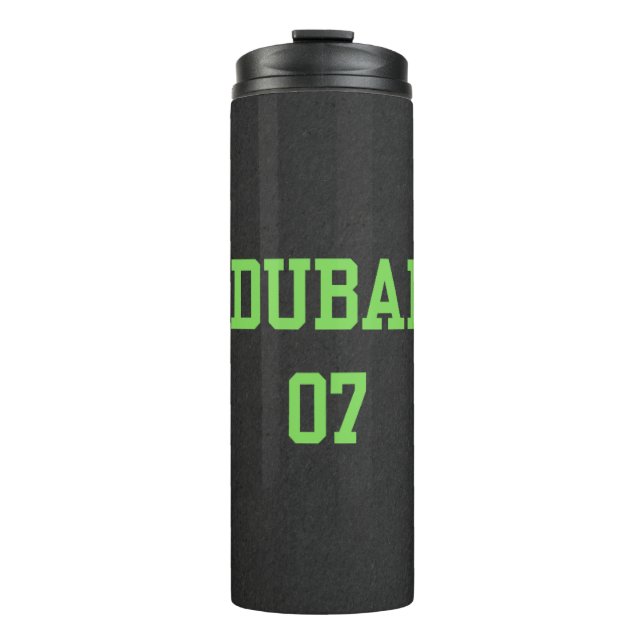 Matte Black Varsity Dubai 07 Thermosbecher (Vorderseite)