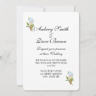 Matte Faire-part de mariage plat, Enve
