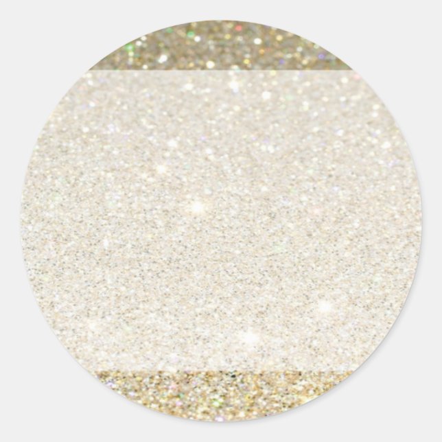 Matte funkelndes Gold laden zu jedem Anlass ein Runder Aufkleber (Vorderseite)