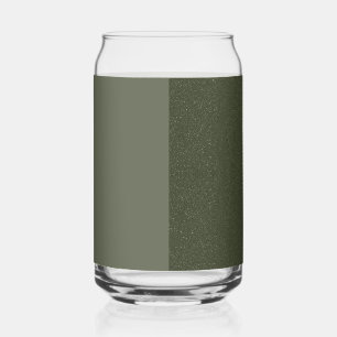 Matte & Glitzer Moss Green Custom Glass kann Dosenglas