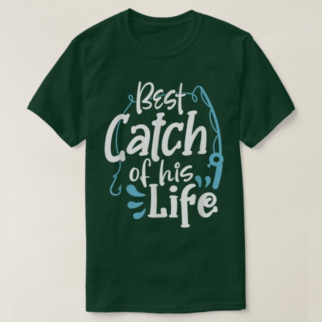Matte Paare, die Zitat Fischfang Liebe T-Shirt (Design vorne)