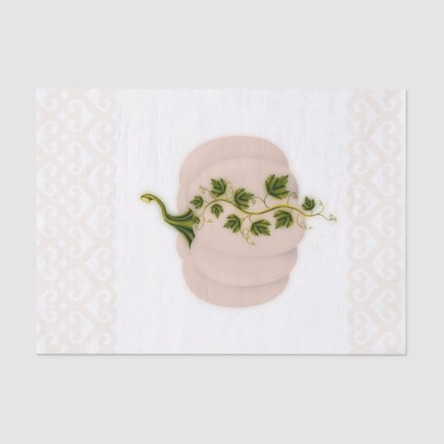 Matte Pink Pumpkin Fall Brautparty Seidenpapier (Vorderseite)