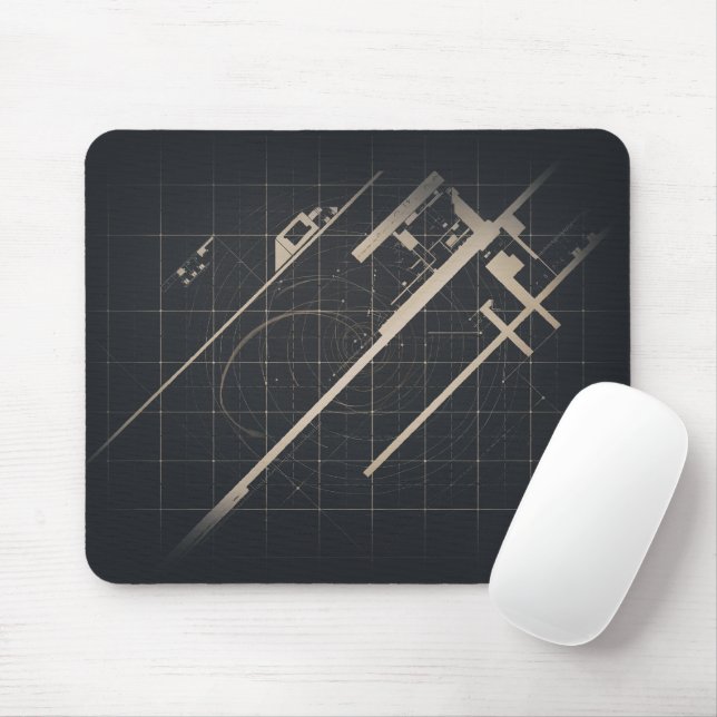 Matte schwarze industrielle perforierte Metallstru Mousepad (Mit Mouse)