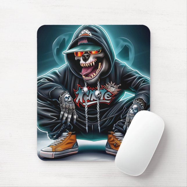 Matte Sourie Rap Serie 1 -3 Mousepad (Mit Mouse)