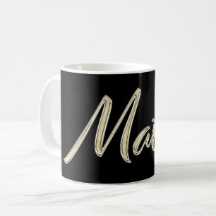 Matteo Name whitegold Tasse Teetasse Kaffeetasse