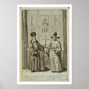 Matteo Ricci (1552-1610) und Paulus Li, von 'Chin Poster