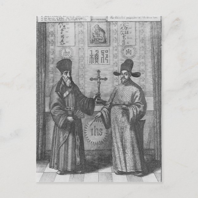 Matteo Ricci und Paulus Li Postkarte (Vorderseite)