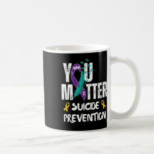 Matter 988 Suizid Prevention Awareness Ribbon Kaffeetasse