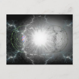 Matter-Antimatter-Kollision Postkarte