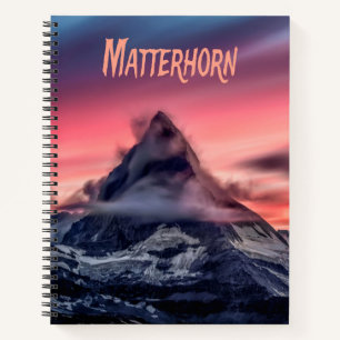 Matterhorn Berg Europa Alpen Schweiz Italien Notizbuch