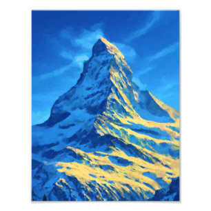 Matterhorn Berg Kunst Fotodruck