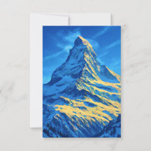 Matterhorn Berg Schweiz RSVP Karte