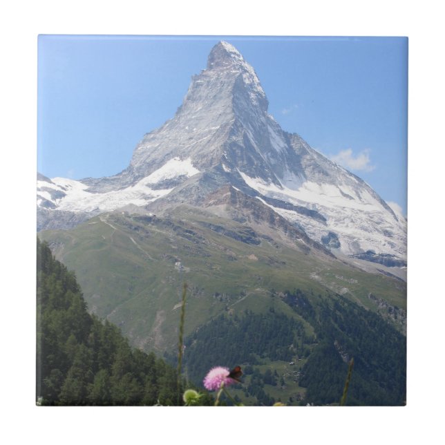 Matterhorn-GebirgsFoto Fliese (Vorderseite)