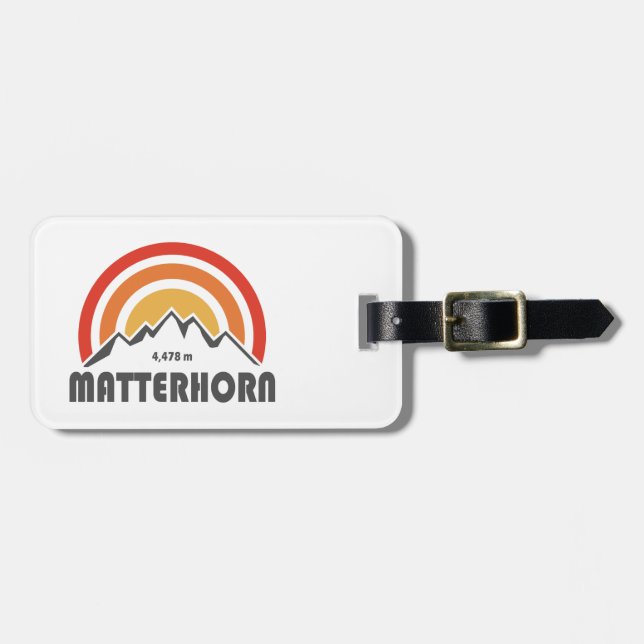 Matterhorn Gepäckanhänger (Vorderseite horizontal)