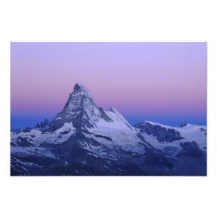 Matterhorn im Morgengrauen, Zermatt, Schweizer Alp Fotodruck