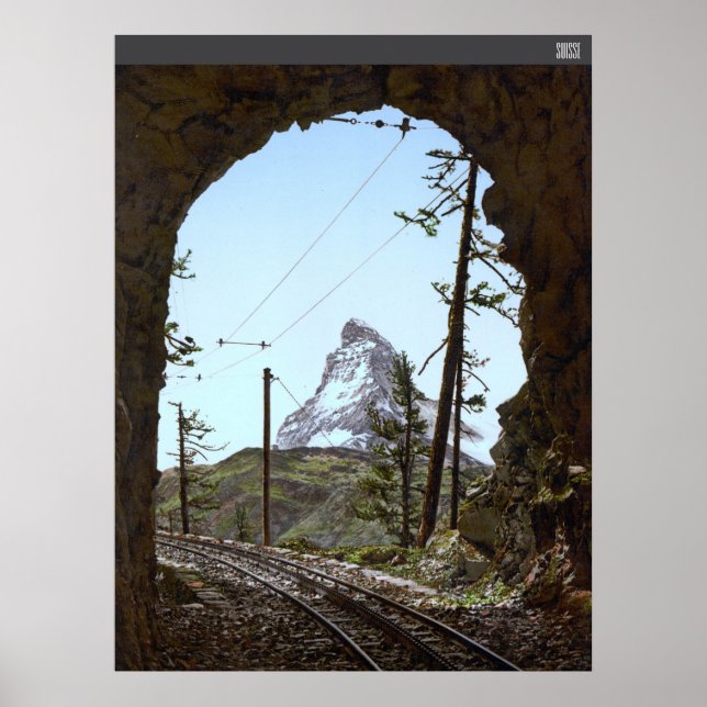 Matterhorn in den Schweizer Alpen Poster (Vorne)