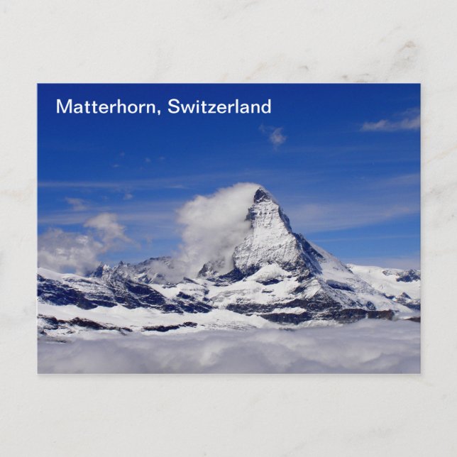 Matterhorn in der Schweiz Postkarte (Vorderseite)