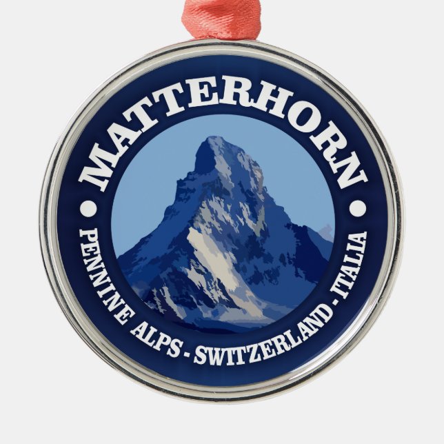 Matterhorn Ornament Aus Metall (Vorne)