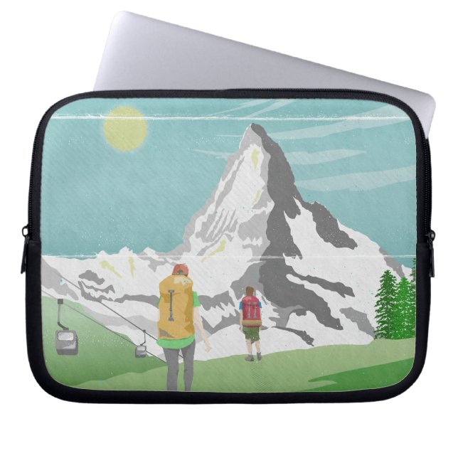 Matterhorn-Reiseplakat Schweiz Laptopschutzhülle (Vorderseite)