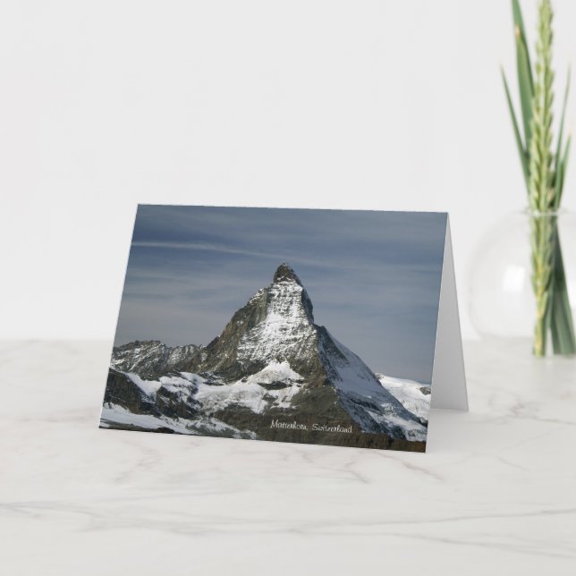 Matterhorn, Schweiz Feiertagskarte (Vorderseite)