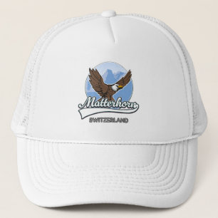 Matterhorn Schweiz Reise Logo Truckerkappe