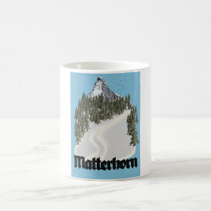Matterhorn Schweiz Reiseplakat Kaffeetasse