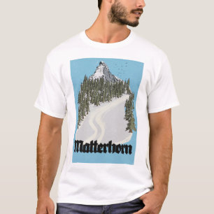 Matterhorn Schweiz Reiseplakat T-Shirt