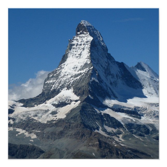 Matterhorn Swiss Alps Poster Paper (Vorderseite)