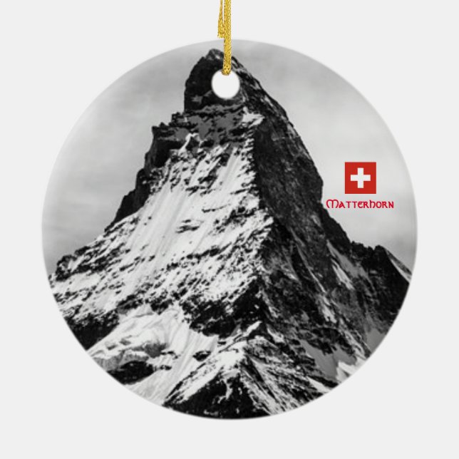 Matterhorn Switzerland Panoramic Keramikornament (Hinten)
