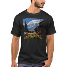 Matterhorn- und Zermattdorfhäuser, die Schweiz