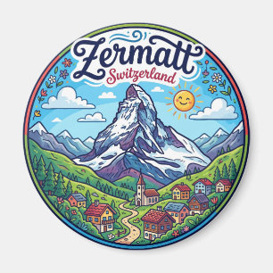 Matterhorn, Zermatt Schweiz Magnet