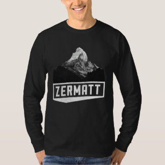 Matterhorn Zermatt Switzerland Skiing Holiday Moun T-Shirt
