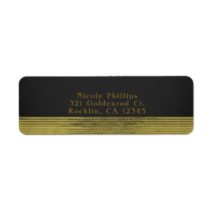 Mattes Gold Modern Glam Sequins Chic Einladung