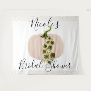 Mattes Rosa Kürbis Herbst Brautparty Hintergrund Wandteppich