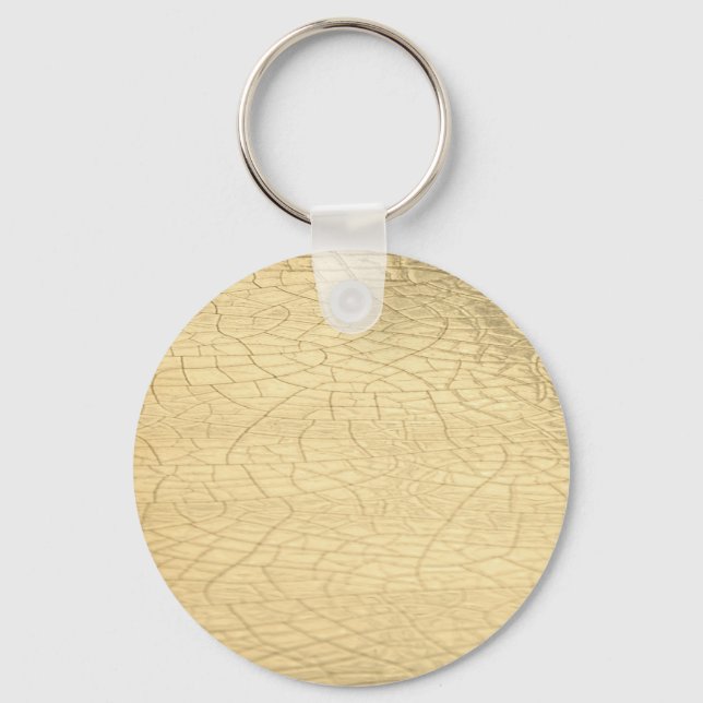 Mattgold Schlüsselanhänger (Vorderseite)