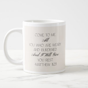 Matthäus 11:28 Hoffnung Bibelvers Tasse